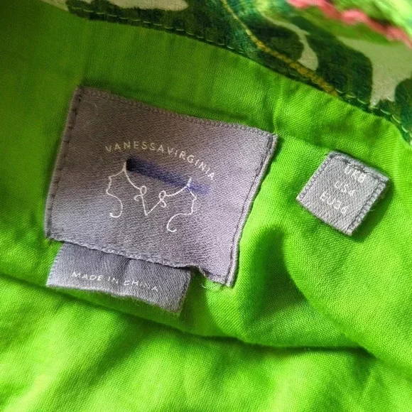 Anthropologie Green Palm "Talipot Skirt" by Vanessa Virginia - Picture 5 of 5